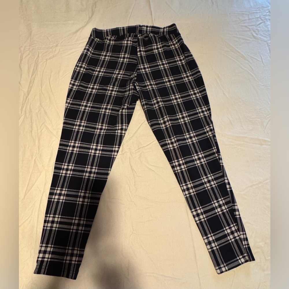 Torrid Black and White Plaid Trousers Size 2 - Picture 1 of 6